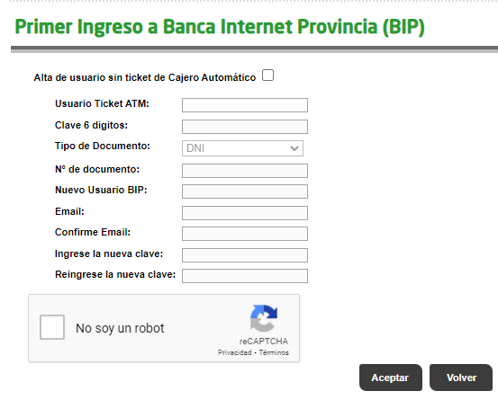 como registrarse en el homebanking de banco provincia